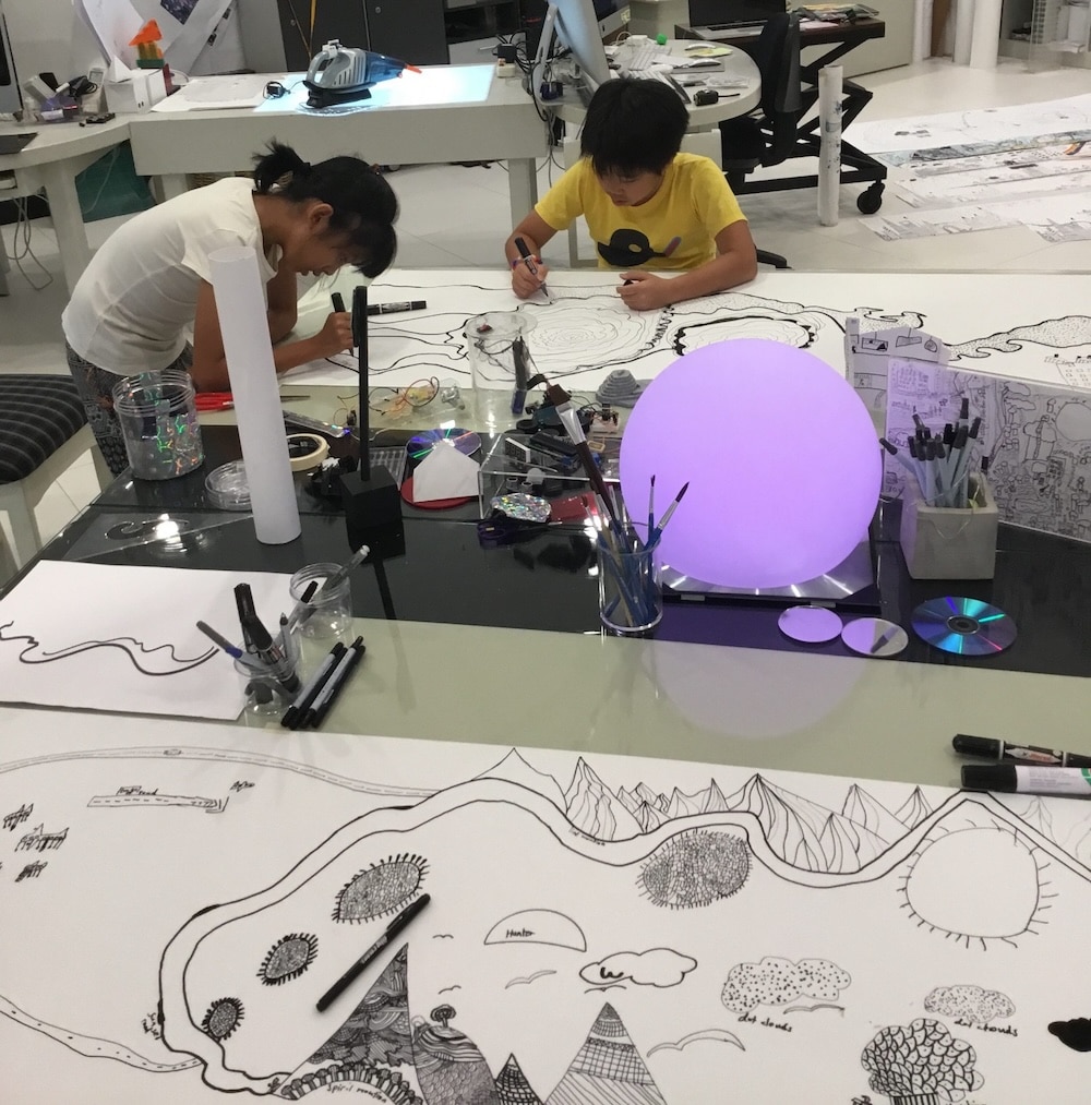Creative expression through drawing at ELC international school