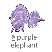 The Purple Elephant logo